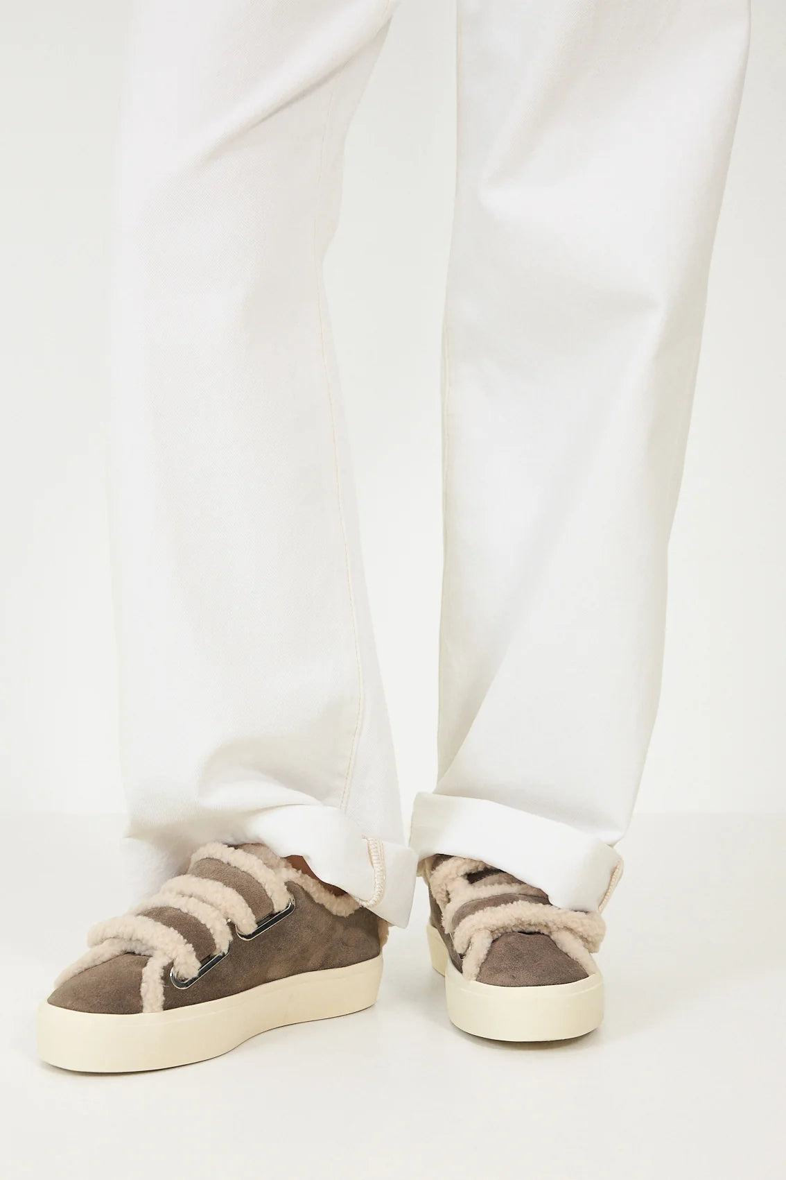 Low Shearling Sneakers